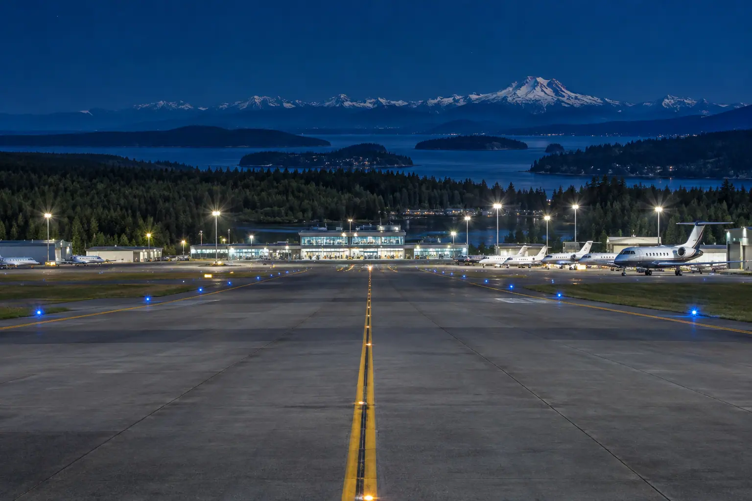 Private jets at Seattle–Tacoma International Airport